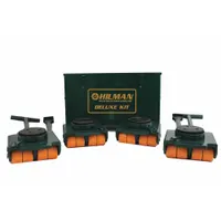 HILMAN ROLLERS Bull Dolly Kit: 48,000 lb, 5 5/8 in Deck Ht, 11 in L x 5 1/4 in W, (4) Swivel Dollies (MPN KBSP-24P)
