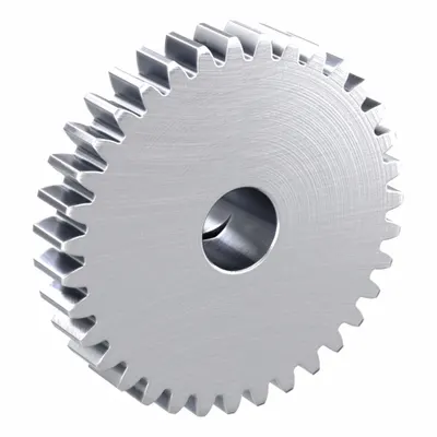 KHK GEARS F-Loc Spur Gear: Module m 1, 35 Teeth, 8 mm Bore Dia, Stainless Steel - Metric Spur Gears with Locking Hub