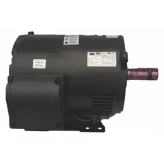 Open drip-proof (ODP) enclosure for use in clean, dry environments where dripping liquids are not present. Rigid base mount, three-phase induction motor suitable for pumps, fans, conveyors, and compressors. Dual voltage 230/460V AC, 10 hp, 3555 RPM at 60 Hz, full load current 23.4/11.7 A.