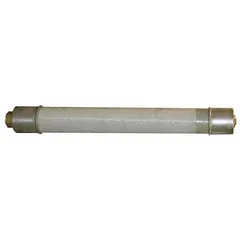 E-Rated, fast-acting, indicating cylindrical fuse rated 100 A at 15.5 kV AC. Designed for overcurrent protection in medium-voltage industrial electrical systems such as switchgear, motor control centers, and transformer protection.