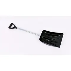 Steel scoop for collecting spilled liquids or solids during industrial spill response. Used with spill kits in manufacturing, chemical processing, and maintenance environments to contain and remove hazardous or non-hazardous spills.