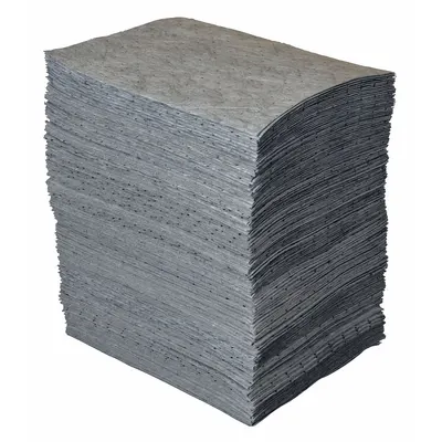 CONDOR Sorbent Pad: 23 oz Volume Absorbed Per Pad, 19 in x 15 in Pad Size (L x W) - Sorbent Pads