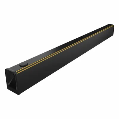A-SAFE Ground-Level Guardrail: Heavy-Duty ForkGuard, Polymer, 47 1/4 in x 7 1/4 in x 5 1/8 in - Floor-Mount Polymer Pallet Rack Aisle Guards