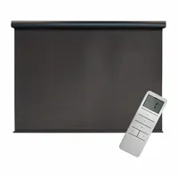 KEYSTONE FABRICS Sun Shade: Dark Brown, 8 ft Valence Wd, Motor with Remote Control, 8 ft Fabric Ht (MPN O80.88.90)