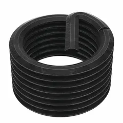 Screw-locking tanged helical insert for repairing or strengthening #8-32 coarse threads in metal. Made of 18-8 stainless steel with dry film lubricant finish, tensile strength 200,000 to 250,000 psi. Requires STI tap size #8-32. Supplied in a 1,000 piece pack.