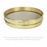 ADVANTECH Standard Stainless Steel Cloth Test Sieve: Stainless Steel, 8 in Outside Dia, 1 5/8 in Ht (MPN 4"BS8H)