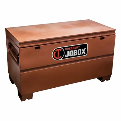 CRESCENT JOBOX Tradesman Chest: 24 in W x 48 in D x 27 1/2 in H, 18.3 cu ft, Padlock - Chest-Style Jobsite Boxes