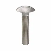 Carriage Bolt: Square Neck, 1/2"-13 Thread Size, 2 1/2 in lg, Stainless Steel, 316, Plain (MPN BULK-BOLT-4969)