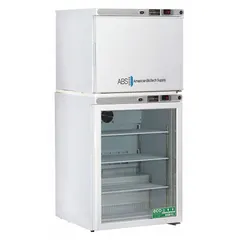 This general purpose lab refrigerator-freezer provides 5.2 cu ft of refrigerator capacity with two swing doors and a right door hinge. It is designed for storing reagents, media, and biological samples that require controlled cold temperatures in laboratory settings.