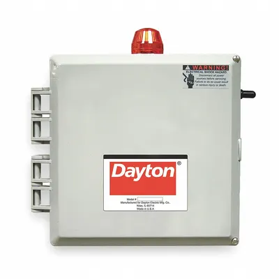 Dayton Pump Control Panel: Simplex, 3, 208/240/480V AC, 9 to 14 A, Tether Float - Multi-Purpose Pump Control Panels