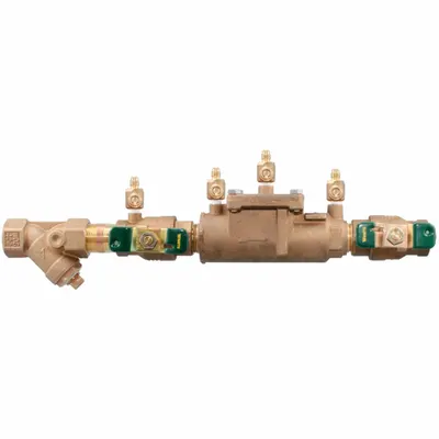 Watts Double Check Valve Assembly: 007, 1 in Pipe Size, FNPT x FNPT, 17.94 in Overall Lg - Watts Double Check Backflow Preventers