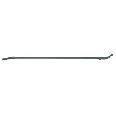 This tubeless tire iron is constructed from iron with a 37-inch overall length. It is designed for mounting and demounting tubeless tires on vehicles, providing the leverage required for tire service operations.