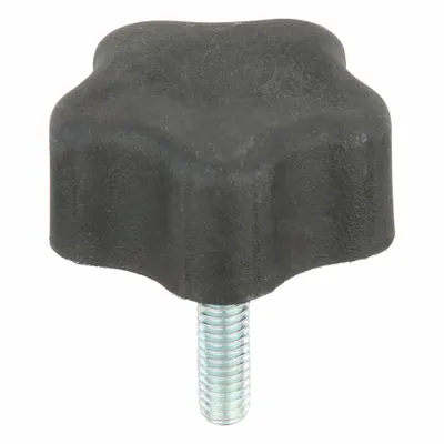 INNOVATIVE COMPONENTS 5-Arm Knob with Threaded Stud - 5-Arm Knobs with Threaded Stud
