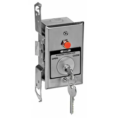 AMERICAN GARAGE DOOR SUPPLY HBFST-1 Keyswitch: Open-Close - Keyed Garage Door Opener Stations