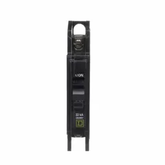Single-pole, 30 A miniature circuit breaker for 120/240V AC single-phase systems. Rated 22kA interrupting capacity at 120/240V AC. Unit-mount design for QOU series panels. Intended for overcurrent protection in heating applications.