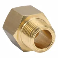 LEGRIS Metal Pipe Straight: Straight, 3/8 in x 3/8 in, Female BSPP Threaded x Male NPT Threaded (MPN 0164 18 17)