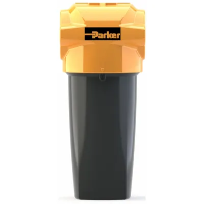 Parker Compressed Air Filter: 1 micron, 1 in NPT, 127 cfm, 232 psi Max Op Pressure - Coalescing Filter for Oil Removal
