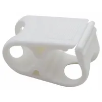 Clamp: 38.1 mm Overall Lg, Polypropylene, White (MPN 670755)
