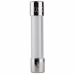 Fast-acting cylindrical fuse rated 5 A, 250 V AC, with a 1/4 in x 1 1/4 in physical size. Provides overcurrent protection in industrial equipment such as control panels, power supplies, and electronic circuits requiring rapid response to fault currents.