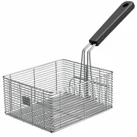 Fryer Basket: Square, Coated Handle, 18 1/2 in Overall Dp, 12 in Overall Ht, 26 1/2 in Overall Wd (MPN LFB15)