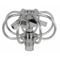 MOSMATIC Surface Cleaner: 6 in Cleaning Path, 3/8 in Inlet Dia, NPTF, Stainless Steel (MPN 81.526)