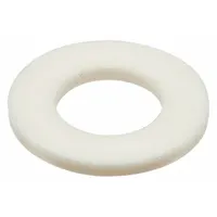 White nylon oil drain plug gaskets with a 1/2 in inside diameter, sold in a 10-pack. Used as a seal between the oil drain plug and oil pan on engines, gearboxes, or hydraulic systems to prevent leaks during oil changes