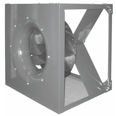 Dayton Plenum Fan: 15 in Wheel Dia, Belt Drive, With Drive, 2,553 cfm @ 0.250 in SP - Belt-Drive Blower with Drive