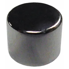 This neodymium disc magnet, Type 35, has a 1/4 in outside diameter and 0.2 in thickness, with a maximum pull force of 1.7 lbf. It is used for holding, positioning, and retrieving ferrous parts in industrial maintenance, assembly, and material handling applications where space is limited.