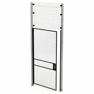HUSKY RACK & WIRE Swing Door: 10 ft H x 4 ft W x 1 3/4 in D - Husky Rack & Wire Quick-Assemble Woven-Wire Partition Components