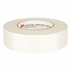 This fiberglass cloth tape with rubber adhesive is rated for 600 V and provides abrasion-resistant electrical insulation. It is commonly used for motor, transformer, and coil winding applications where mechanical wear and high temperatures are present.