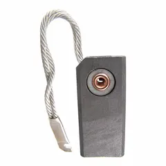 Carbon brush for conducting electrical current between stationary and rotating parts in motors. Compatible with General Electric models 61010006, GE 659A182P08, GE 295A626P07, GE 493X457P02, and GE 659A182P02. Not rated.