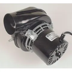 This induced draft blower is designed for use in HVAC systems to exhaust combustion gases from boilers, furnaces, and water heaters. It is a replacement part for commercial and industrial heating applications, ensuring proper draft for safe operation.