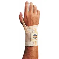 PROFLEX BY ERGODYNE Wrist Support: Right, M Ergonomic Support Size, Tan, Fits 6 to 7 in (MPN 4000)