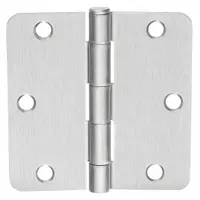 Full surface-mount butt hinge with steel construction and sleeve bearing. Leaf width 1 1/4 in. Suitable for commercial and industrial door applications requiring a surface-mounted hinge