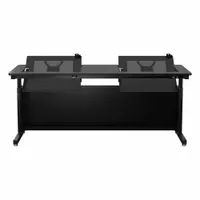 VERSADESK Standing Desk: Black, Wood, 72 in Overall Wd, 30 in Overall Dp, 36 in Max Desktop Ht (MPN RST7230-BB)