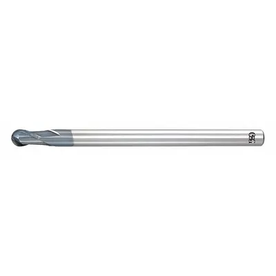 OSG Ball End Mill: Carbide, WXL Coated, 2 Flute, 1/4" Mill Dia, 1/4" LOC - Carbide Ball End Mills for Hardened Materials