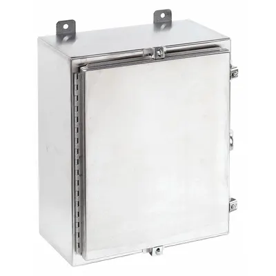 WIEGMANN Enclosure: 304 Stainless Steel, 30 in x 24 in x 8 in, NEMA 12/13/3R/4/4X - Stainless Steel Enclosures