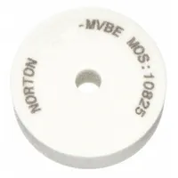 Type 1 aluminum oxide dressing and truing wheel for superabrasive grinding wheels. Each wheel measures 3" diameter, 1" thickness, with a 1/2" arbor hole. Specification 38A60-MVBE with M hardness. Sold in a pack of 5. Used to true and dress superabrasive grinding wheels, restoring geometry and cutting efficiency in precision grinding applications