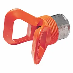 Orange airless spray gun tip guard designed for use with GRACO XTR7+ series spray guns and model 235461. Provides operator protection and shields the spray tip during airless painting applications.