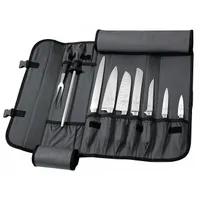 MERCER CUTLERY Knife Set: 9 Implements, Steel, 10 in Blade Lg, 20 1/2 in Overall Lg, NSF Certified (MPN M21810)