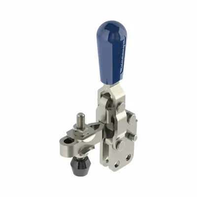 JERGENS Hold-Down Toggle Clamp: Vertical Handle, Bar Base Mounting - Standard Toggle Clamps