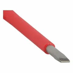 Insulated slotted screwdriver with a 5/32 in tip size and 7 3/4 in overall length. Designed for working on live electrical circuits up to 1,000 V AC. Suitable for tightening or loosening slotted screws in electrical panels, terminals, and equipment.