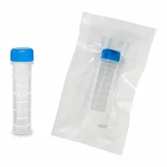 Approved Vendor Microcentrifuge Tube, Polypropylene, 2 mL, Blue Screw Cap, C2231-W