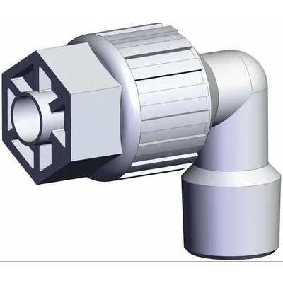SMC LQ3 Series PFA Compression Tube Fitting, 1/4 in NPT x 1/4 in OD - PFA Compression Tube Fittings