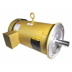 Totally enclosed fan-cooled (TEFC) 3-phase AC motor with C-face mount for direct-coupled industrial drives. Rated 5 hp, 1200 RPM, 208-230/460V, full load current 13.4/6.7 A at 60 Hz. Suitable for pumps, fans, conveyors, and compressors requiring compact, reliable power.