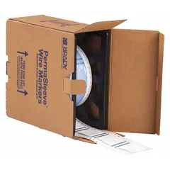 Sleeve Label: 1 1/2 in x 2 in, Polyolefin, White (Matte), For 4 AWG to 12 AWG Wire Gauge (MPN PS-1500-2-WT). Key specifications — Printer Series Compatibility: BBP72.