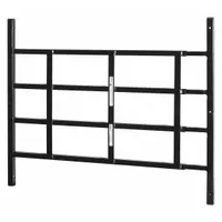 PRIME-LINE Window Security Guard: Fixed, 32 1/2 in to 54 in, 21 1/4 in Ht, 4 Bars, Black (MPN S 4767)