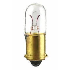 BA9s T3-1/4 Miniature Bayonet Base Lamp, 14.4V AC, White, 1813