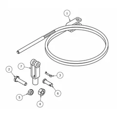 This cable kit includes an A11 style handle and is intended for use as a replacement or repair component in material handling equipment. It is designed for use with manufacturer model number A11-B1-C8-D5-BTC. Typical applications include overhead cranes, hoists, and other lifting systems requiring cable assemblies.