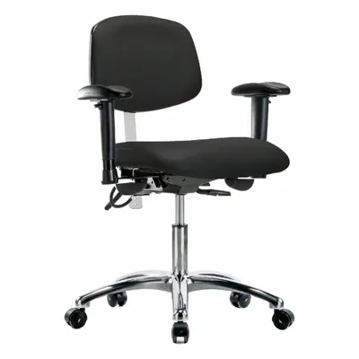 OEM Vinyl ESD & Cleanroom Chair with Arms - Vinyl ESD & Cleanroom Chairs
